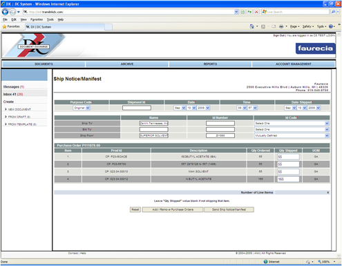 WebDX Web Interface